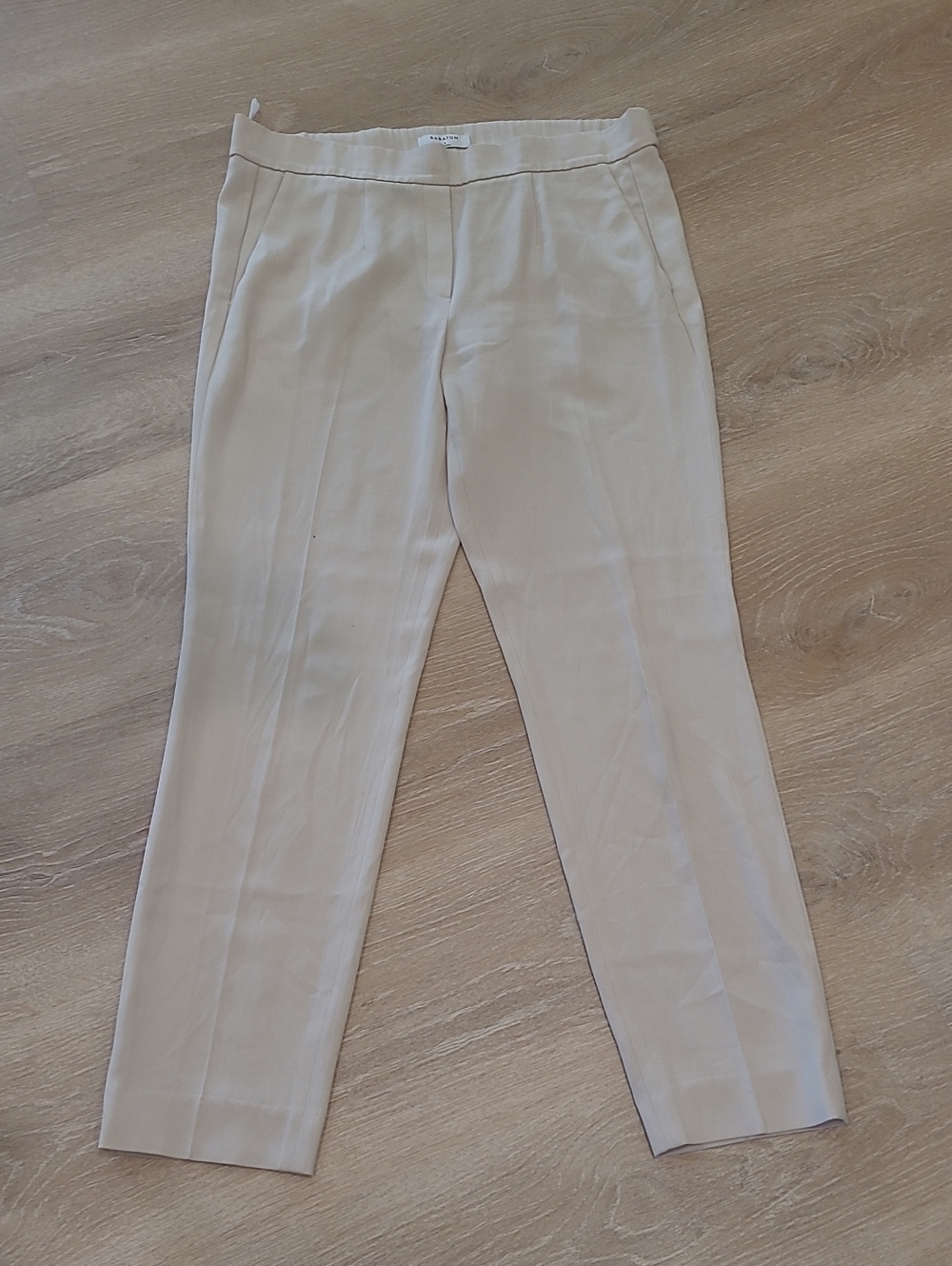 Babaton Atelier Cream Tailored Pull On Dress Pants